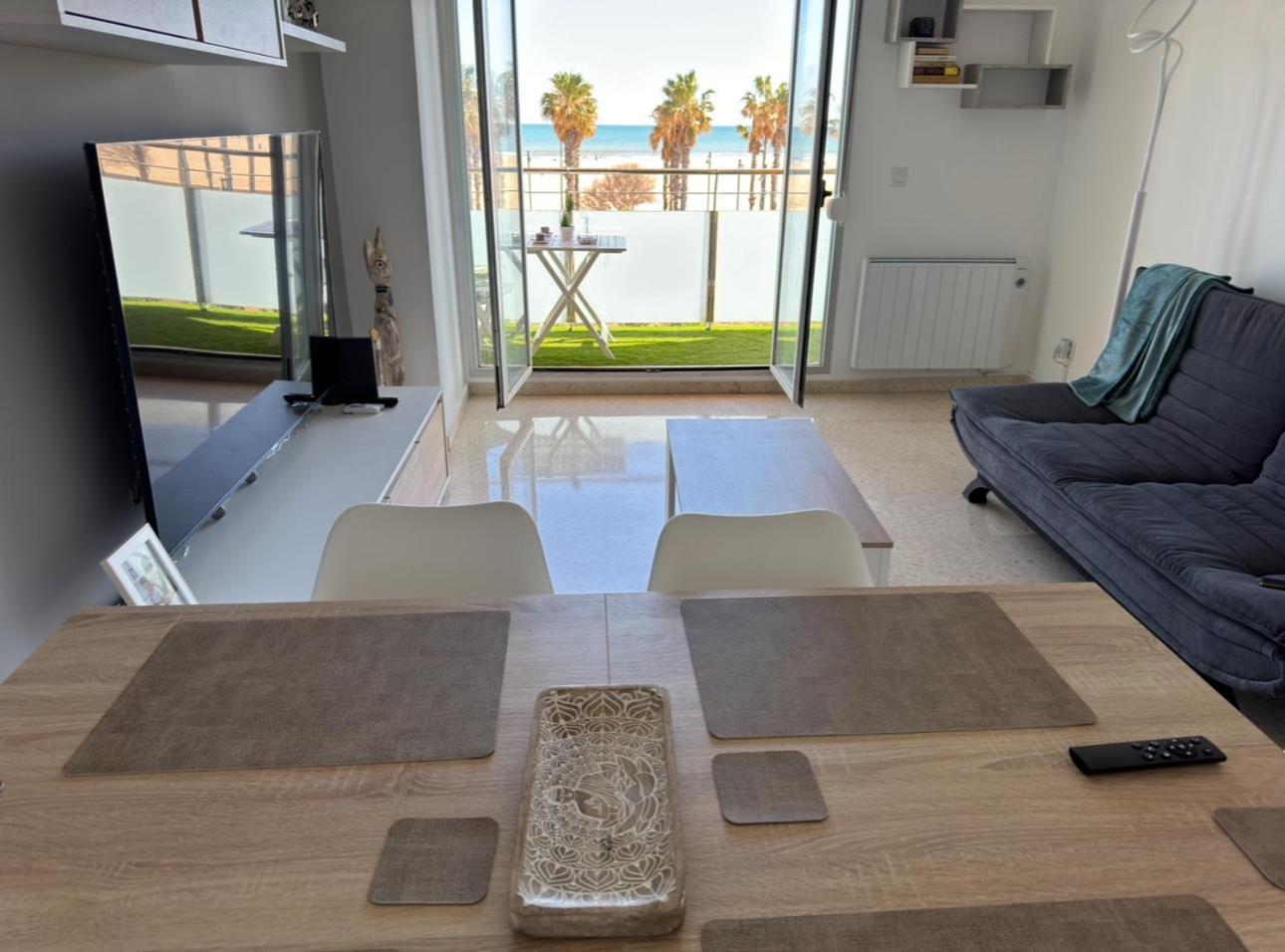Apartamento Primera Linea De Mar バレンシア エクステリア 写真